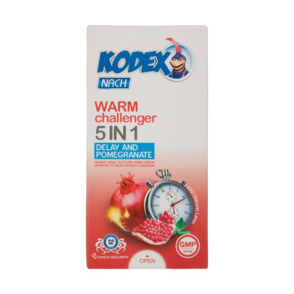 کاندوم ناچ کدکس WARM challenger 5 IN 1بسته 12 تایی