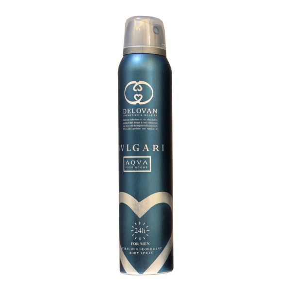 اسپری خوشبو کننده بدن مردانه دلوان مدل BVLGARI حجم 200 میلی لیتر