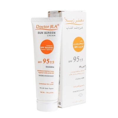 کرم ضدآفتاب بی رنگ دکتر ژیلا spf95