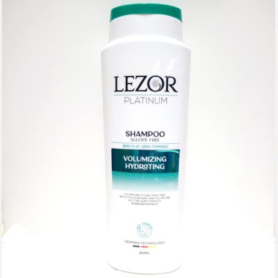 شامپو بدون سولفات پلاتینیوم LEZOR(حجم دهنده و درخشان کننده) 400 میل